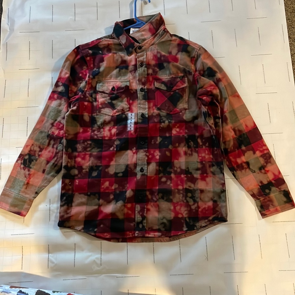 ASSC Club Chromey Flannel Red Tie Dye (S)